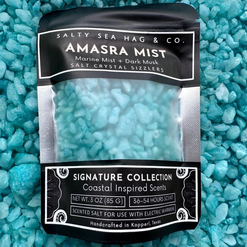 Amasra Mist Salt Crystal Sizzlers - Marine Mist + Dark Musk Scent